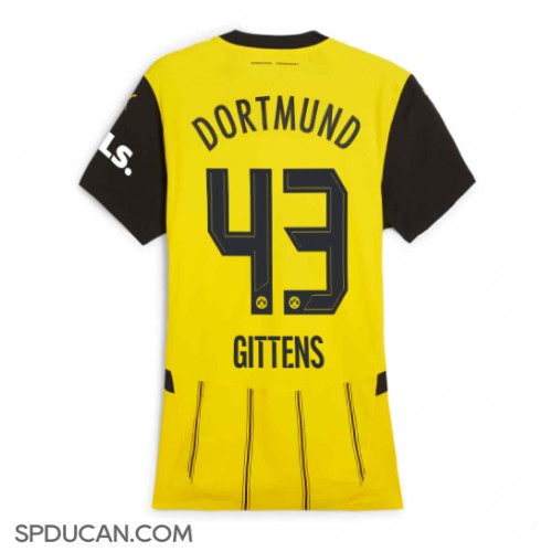 Zenski Nogometni Dres Borussia Dortmund Jamie Bynoe-Gittens #43 Domaci 2024-25 Kratak Rukav